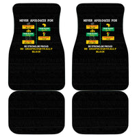 Never Apologize For Your Pride Car Mats African Black History - Wonder Print Shop