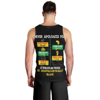 Never Apologize For Your Pride Men Tank Top African Black History - Wonder Print Shop