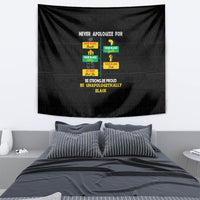 Never Apologize For Your Pride Tapestry African Black History - Wonder Print Shop