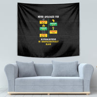 Never Apologize For Your Pride Tapestry African Black History - Wonder Print Shop
