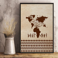 Root Africa Canvas Wall Art African Map - Wonder Print Shop