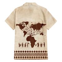 Root Africa Family Matching Short Sleeve Bodycon Dress and Hawaiian Shirt African Map - Wonder Print Shop