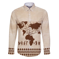 Root Africa Family Matching Short Sleeve Bodycon Dress and Hawaiian Shirt African Map - Wonder Print Shop