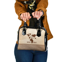Root Africa Shoulder Handbag African Map