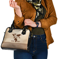 Root Africa Shoulder Handbag African Map