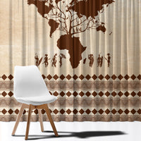 Root Africa Window Curtain African Map - Wonder Print Shop