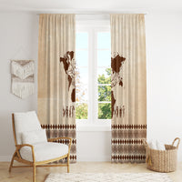 Root Africa Window Curtain African Map - Wonder Print Shop