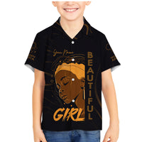 Personalized Beautiful Black Girl Family Matching Mermaid Dress and Hawaiian Shirt Women Africa - Wonder Print Shop