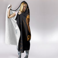 Personalized Beautiful Black Girl Hooded Blanket Women Africa