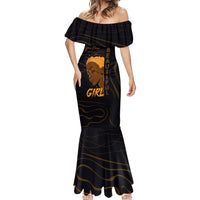 Personalized Beautiful Black Girl Mermaid Dress Women Africa - Wonder Print Shop