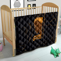 Personalized Beautiful Black Girl Quilt Women Africa - Wonder Print Shop