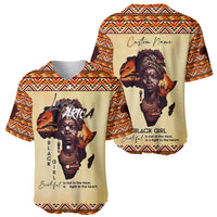 Personalized Love Africa Baseball Jersey Black Girl Beautiful - Wonder Print Shop