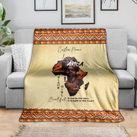 Personalized Love Africa Blanket Black Girl Beautiful