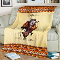 Personalized Love Africa Blanket Black Girl Beautiful