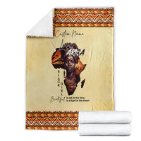 Personalized Love Africa Blanket Black Girl Beautiful