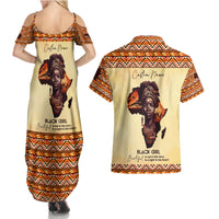 Personalized Love Africa Couples Matching Summer Maxi Dress and Hawaiian Shirt Black Girl Beautiful - Wonder Print Shop