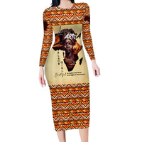 Personalized Love Africa Family Matching Long Sleeve Bodycon Dress and Hawaiian Shirt Black Girl Beautiful - Wonder Print Shop