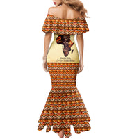 Personalized Love Africa Family Matching Mermaid Dress and Hawaiian Shirt Black Girl Beautiful - Wonder Print Shop