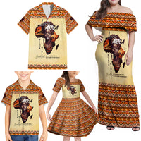 Personalized Love Africa Family Matching Off Shoulder Maxi Dress and Hawaiian Shirt Black Girl Beautiful - Wonder Print Shop