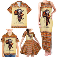 Personalized Love Africa Family Matching Tank Maxi Dress and Hawaiian Shirt Black Girl Beautiful - Wonder Print Shop
