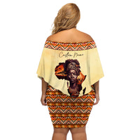 Personalized Love Africa Off Shoulder Short Dress Black Girl Beautiful - Wonder Print Shop