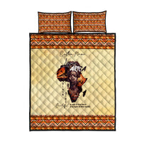 Personalized Love Africa Quilt Bed Set Black Girl Beautiful - Wonder Print Shop