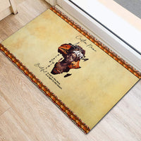 Personalized Love Africa Rubber Doormat Black Girl Beautiful - Wonder Print Shop