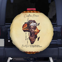 Personalized Love Africa Spare Tire Cover Black Girl Beautiful - Wonder Print Shop