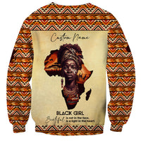Personalized Love Africa Sweatshirt Black Girl Beautiful - Wonder Print Shop