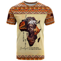 Personalized Love Africa T Shirt Black Girl Beautiful - Wonder Print Shop