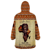 Personalized Love Africa Wearable Blanket Hoodie Black Girl Beautiful - Wonder Print Shop