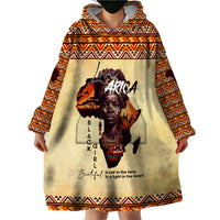 Personalized Love Africa Wearable Blanket Hoodie Black Girl Beautiful - Wonder Print Shop