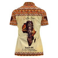 Personalized Love Africa Women Polo Shirt Black Girl Beautiful - Wonder Print Shop