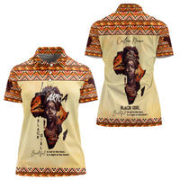 Personalized Love Africa Women Polo Shirt Black Girl Beautiful - Wonder Print Shop
