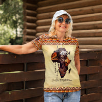 Personalized Love Africa Women Polo Shirt Black Girl Beautiful - Wonder Print Shop