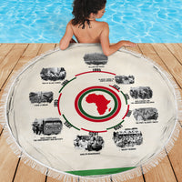 Black History Milestones Beach Blanket African Timeline - Wonder Print Shop