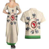 Black History Milestones Couples Matching Summer Maxi Dress and Hawaiian Shirt African Timeline - Wonder Print Shop
