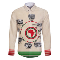 Black History Milestones Family Matching Off The Shoulder Long Sleeve Dress and Hawaiian Shirt African Timeline - Wonder Print Shop