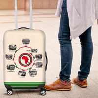 Black History Milestones Luggage Cover African Timeline - Wonder Print Shop