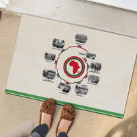 Black History Milestones Rubber Doormat African Timeline - Wonder Print Shop