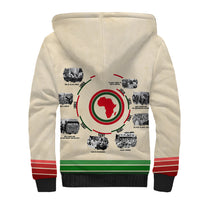 Black History Milestones Sherpa Hoodie African Timeline - Wonder Print Shop