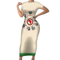 Black History Milestones Short Sleeve Bodycon Dress African Timeline - Wonder Print Shop