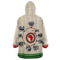 Black History Milestones Wearable Blanket Hoodie African Timeline - Wonder Print Shop