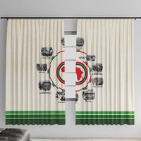 Black History Milestones Window Curtain African Timeline - Wonder Print Shop