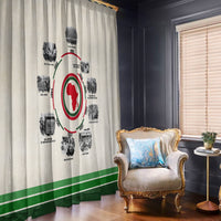 Black History Milestones Window Curtain African Timeline - Wonder Print Shop