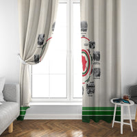 Black History Milestones Window Curtain African Timeline - Wonder Print Shop