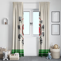 Black History Milestones Window Curtain African Timeline - Wonder Print Shop