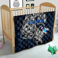 Finland Viking Blood Quilt Nordic Runes and Shield of Ancestry in Tribal Knotwork