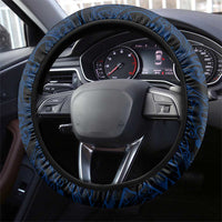 Finland Viking Blood Steering Wheel Cover Nordic Runes and Shield of Ancestry in Tribal Knotwork