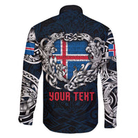 Personalized Iceland Viking Blood Family Matching Long Sleeve Bodycon Dress and Hawaiian Shirt Nordic Runes and Shield of Ancestry in Tribal Knotwork